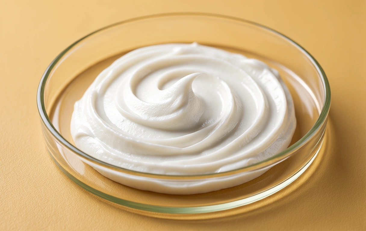 Luxury face cream texture